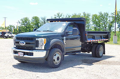 low-emissions dump truck